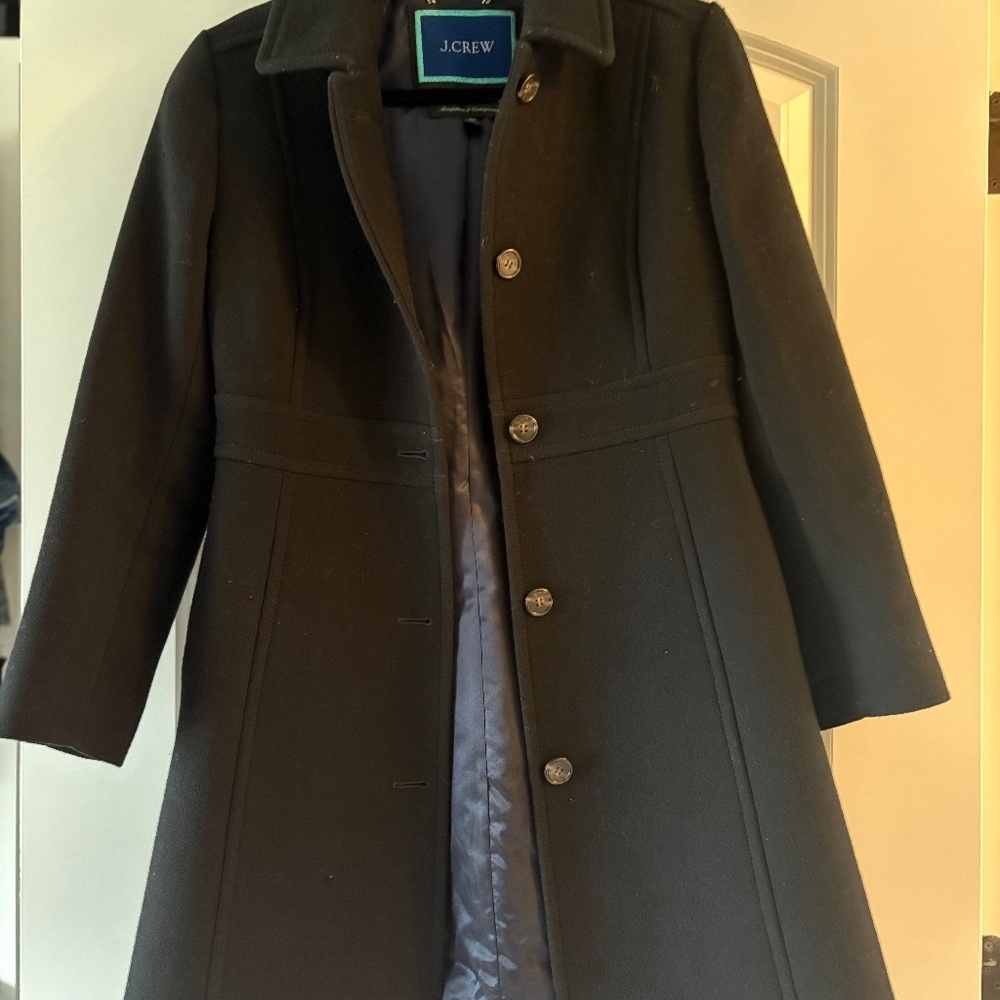 J. Crew Italian Cloth Lady Day Coat